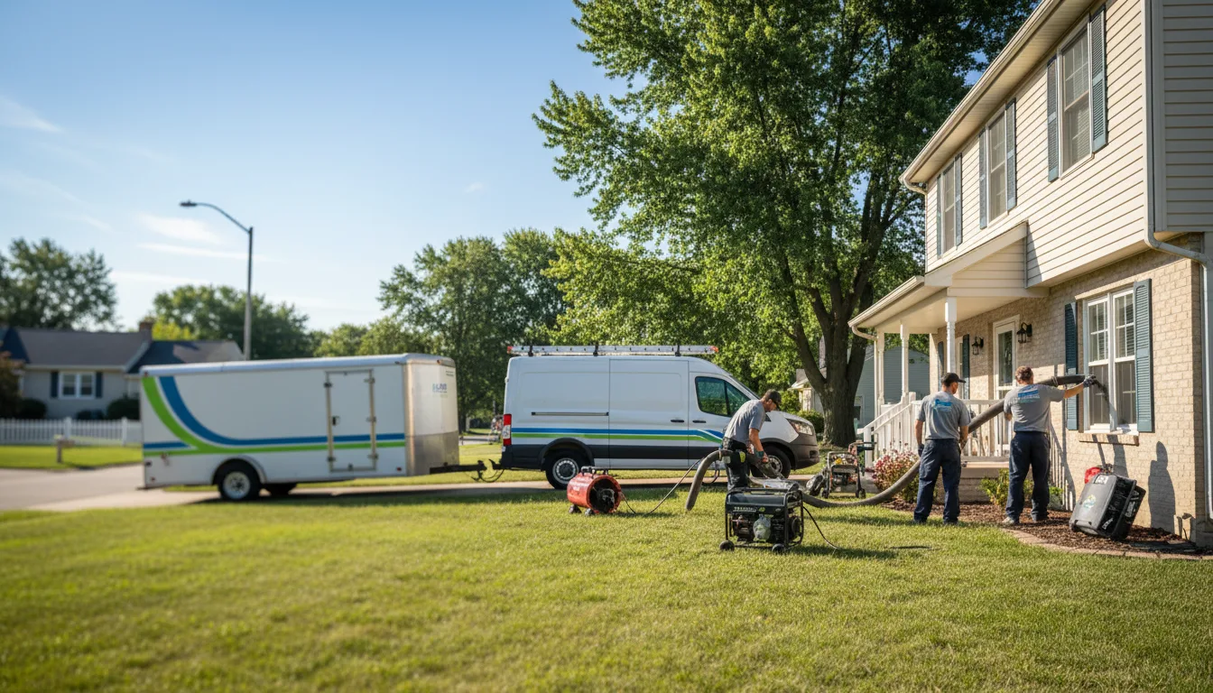 Flooded Basement Restoration And Cleanup With Repair in Leesville, OH near me